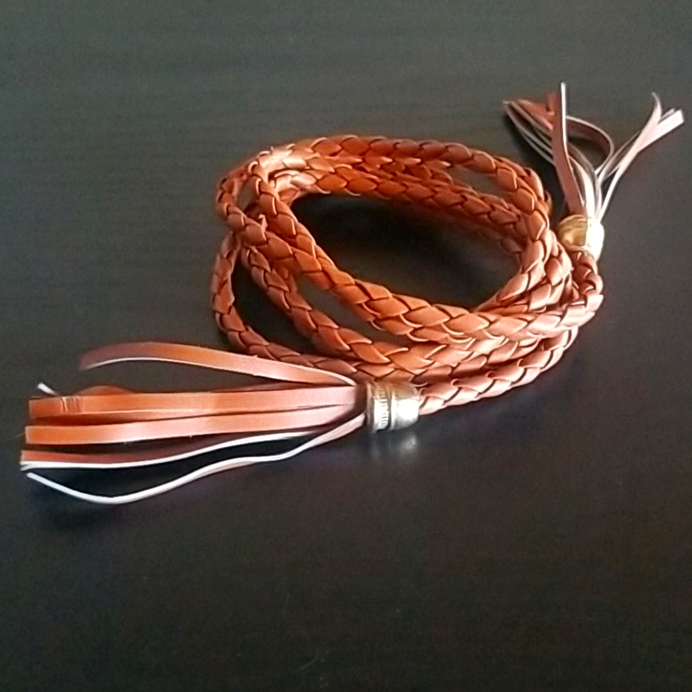 Beautiful braided waist tie / belt accessory